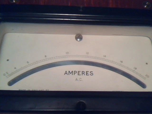1930's MEGGER AMPERES AC 20 EVERSHED & VIGNOLES vintage test meter ammeter - image 5