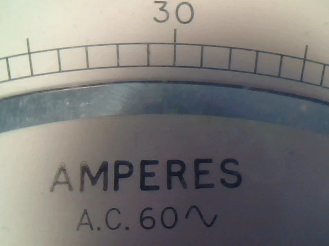 1930's MEGGER AMPERES AC 50 EVERSHED & VIGNOLES vintage test meter ammeter - image 7