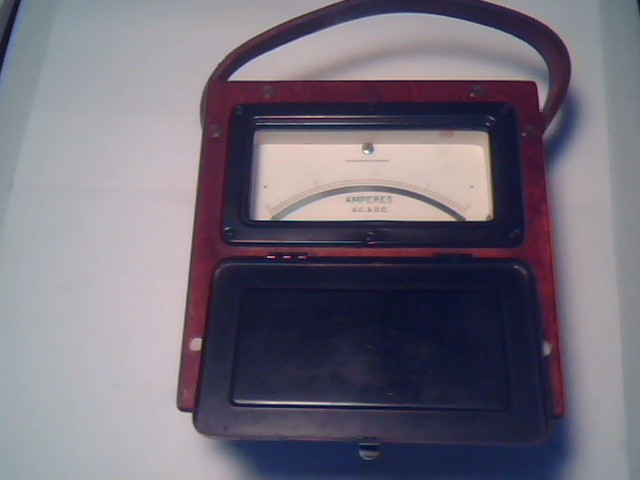 1930s MEGGER AMPERES AC/DC 5A EVERSHED & VIGNOLES vintage test meter ammeter