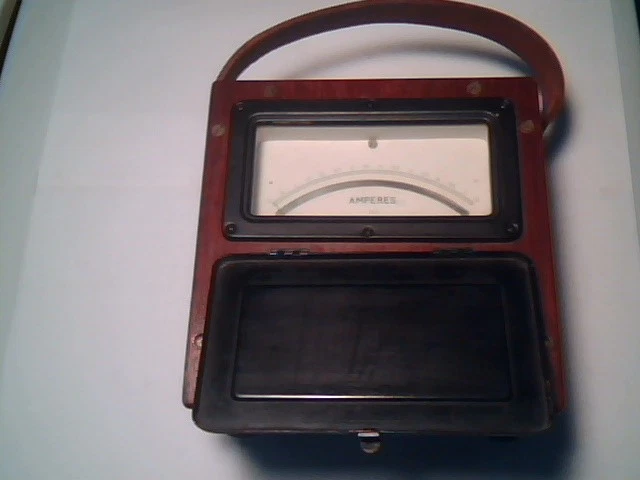 1930s MEGGER AMPERES DC 7.5A EVERSHED & VIGNOLES vintage test meter ammeter