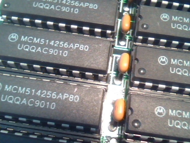 MDT 69860011-00 2MB RAM Memory Cache card 4x256 DIP chips MCM514256AP80 - image 4
