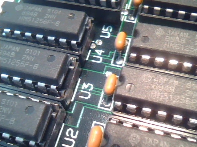 MDT 69860011-00 2MB RAM Memory Cache card 4x256 DIP chips MCM514256AP80 - image 5