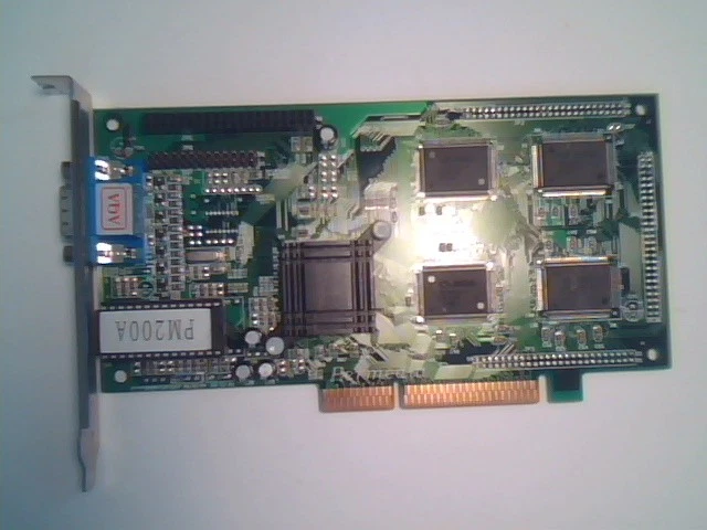 PM200A Permedia 2 Ver2 8MB AGP video graphics card quiet no fan