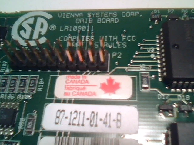 Vienna Systems BRI8 Board LR109011 vintage ISA card 1997 telephony - image 4