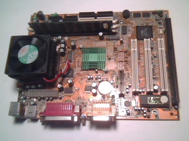 Pentium Motherboard Ultimate Super Socket7 ATX ISA AMR MS5187 VER:1 550MHz VIA