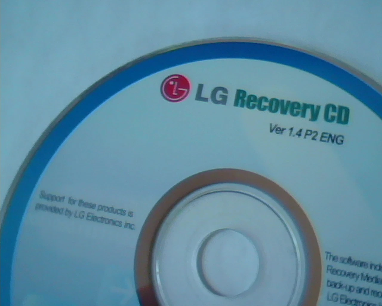 CD LG Recovery CD Ver 1.4 P2 ENG - image 2
