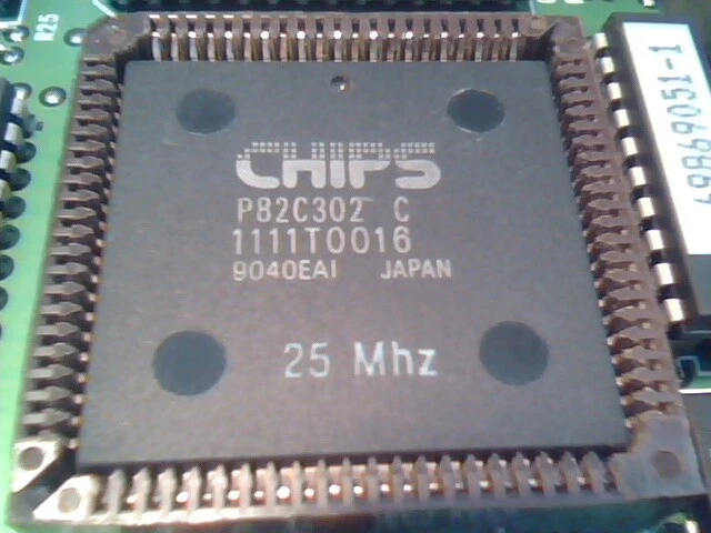 CHIPS P82C301 P82C302 P82A303 P82A304 P82A306 P82B305 P82C206 chipset in sockets - image 3
