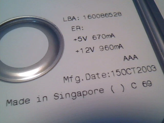 Hard Drive IDE Disk Maxtor E-H011-02-3880 DiamondMax Plus 9 80GB YAR51EW0 R7FYA - image 5
