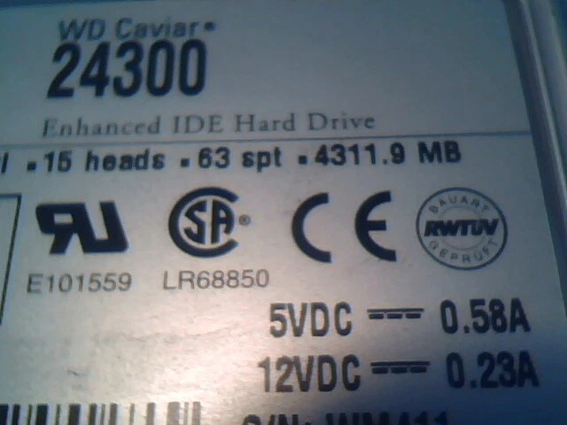 Hard Disk Drive Western Digital Caviar 24300 AC24300-00LCC4 BSBAKUDBOAAC - image 4