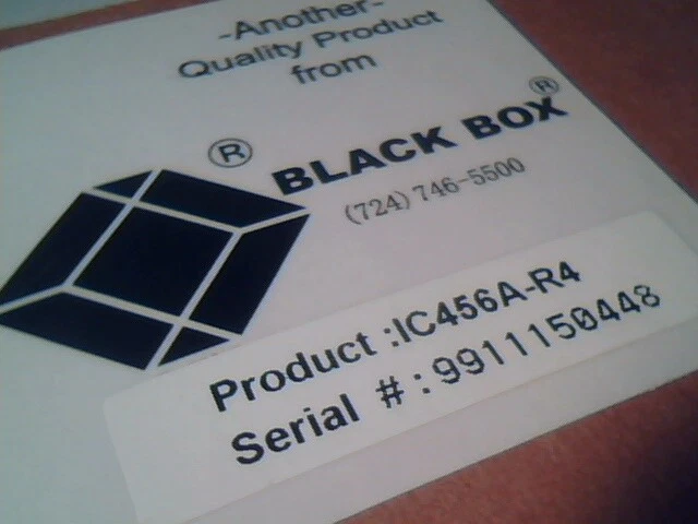 IN BOX* BlackBox BLACK BOX IC456A-R4 CONVERTER RS-232/RS-422 with CABLES - image 2