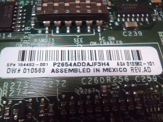 Pentium Motherboard Slot1 Compaq HP Deskpro 164483-001 Intel BX 010582-101 AGP - image 5