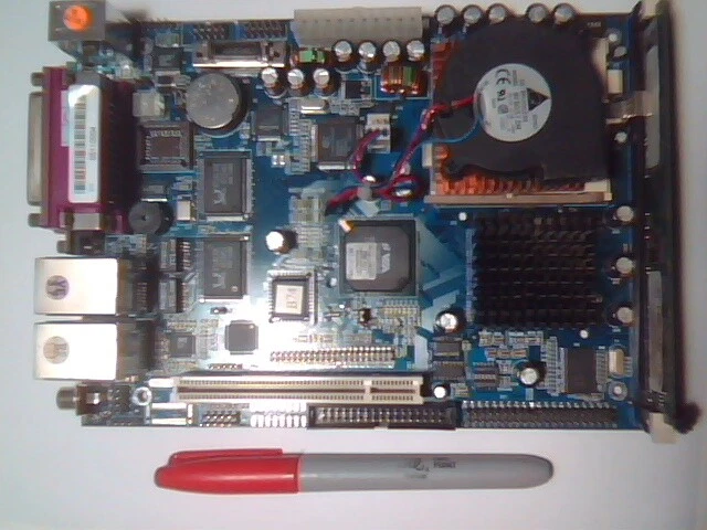 Motherboard SBC P3 Socket370 MBM-865VA-110 Formosa EPIC EBX Tiny Dual LAN
