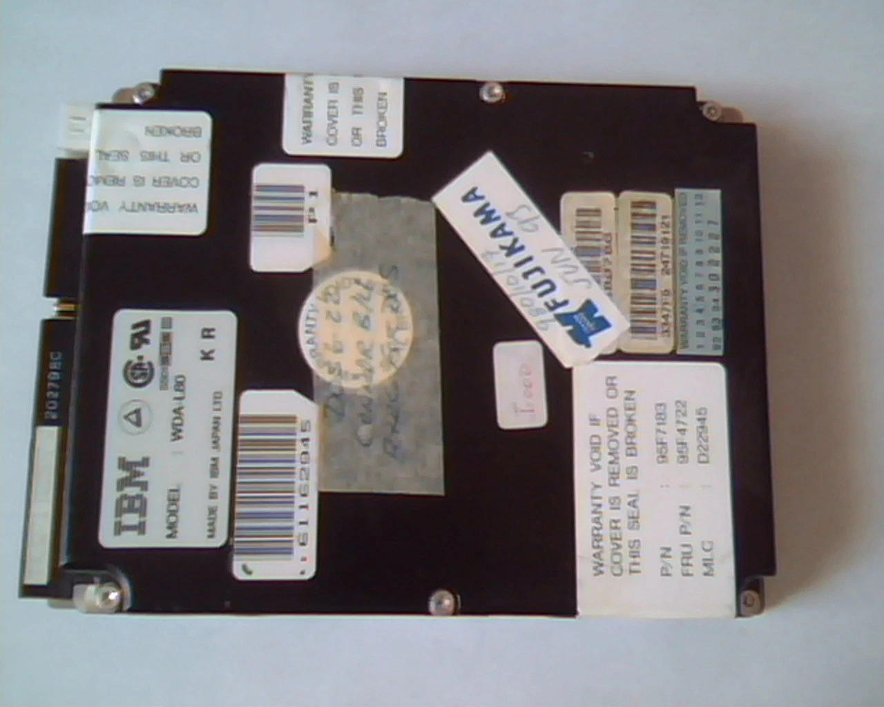 Hard Drive Disk IDE IBM WDA-L80 95F7183 95F4722 D22945 P1