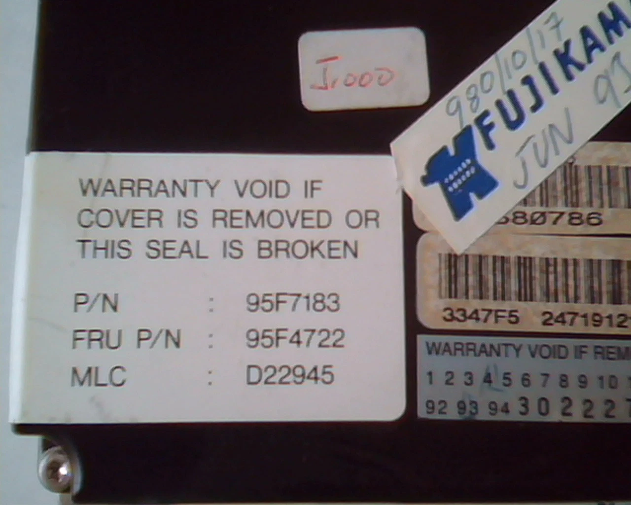 Hard Drive Disk IDE IBM WDA-L80 95F7183 95F4722 D22945 P1 - image 3