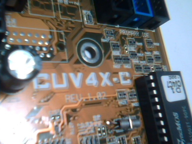 Motherboard Pentium Socket370 ASUS CUV4X-C Rev 1.02 AGP AMR w CPU + RAM - image 3