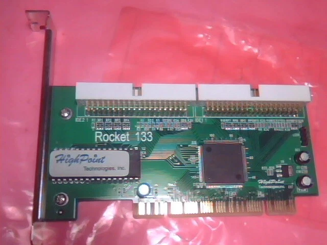 HIGHPOINT ROCKET133 HPT302N PCI CONTROLLER DUAL CHANNEL ATA QUAD IDE 40-pin