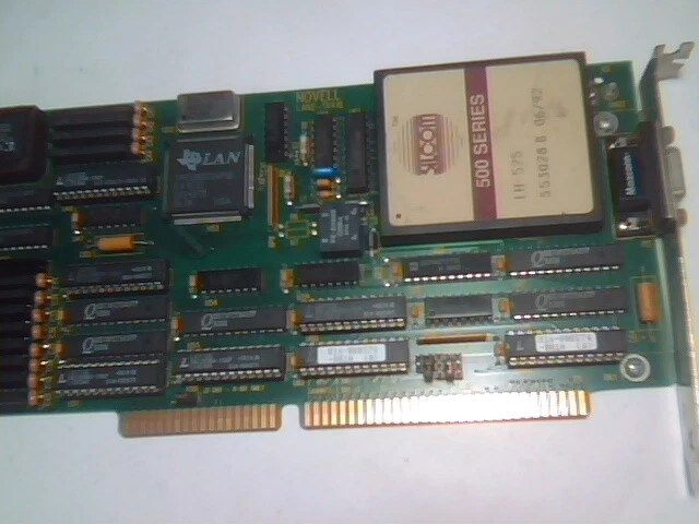 Novell LANZ-TR416 vintage ISA NIC network card SILCOM 500 series LH-525 1992 - image 4