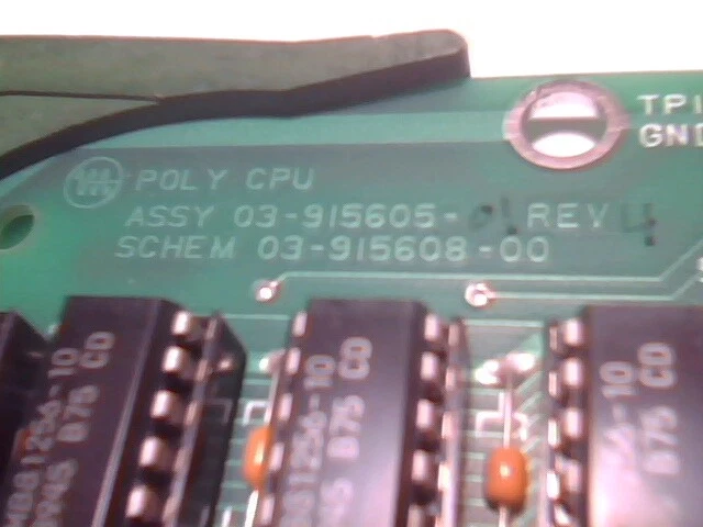 VARIAN POLY CPU 68000 card 1993 03-915605-01 Rev4 - image 2