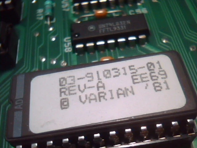 VARIAN POLY CPU 68000 card 1993 03-915605-01 Rev4 - image 7
