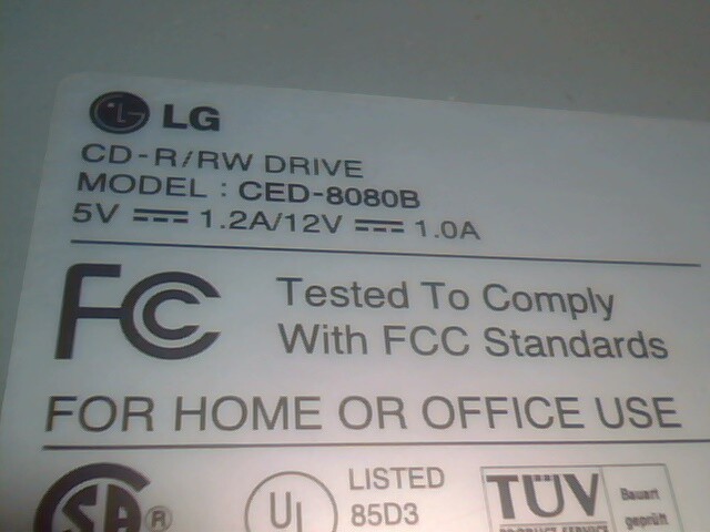 LG CD-ROM CD-R/RW Drive CED-8080B 1.05 8x4x32x 40pin IDE ATA burner rewritable - image 3
