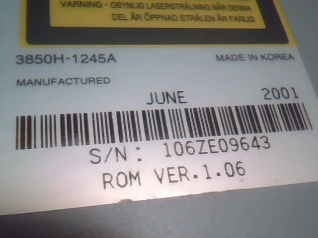 LG CD-ROM CD-R/RW Drive CED-8080B 1.06 8x4x32x 40pin IDE ATA burner rewritable - image 4
