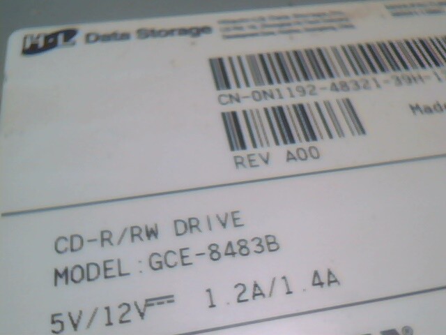 LG CD-ROM CD-R/RW Drive GCE-8483B B105 48x24x48x 40pin IDE ATA burner rewritable - image 3