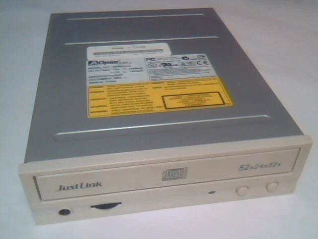 AOpen JustLink CDROM CD-R/RW Drive CRW5224 52x24x52x 40pin IDE burner rewritable