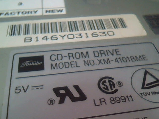 TOSHIBA XM-4101BME 4X 50 PIN SCSI CD-ROM DRIVE SLIMLINE IBM 06H2150 06H5055 - image 4