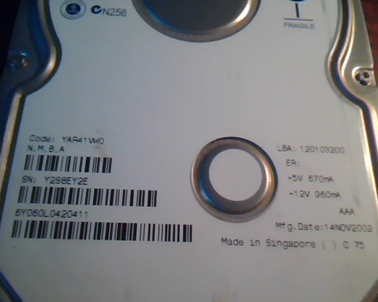 Hard Disk Drive IDE Maxtor DiamondMax Plus 9 60GB 120103200 YAR41VW0 HDD ATA - image 3