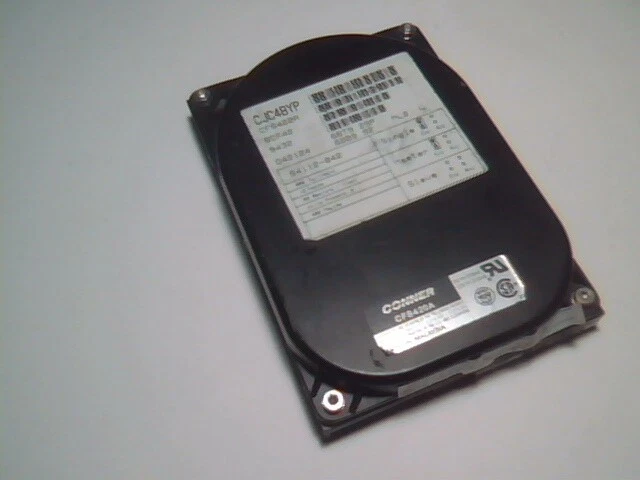Hard Drive IDE Disk Conner CFS420A 94112-042 94112-039 420MB vintage