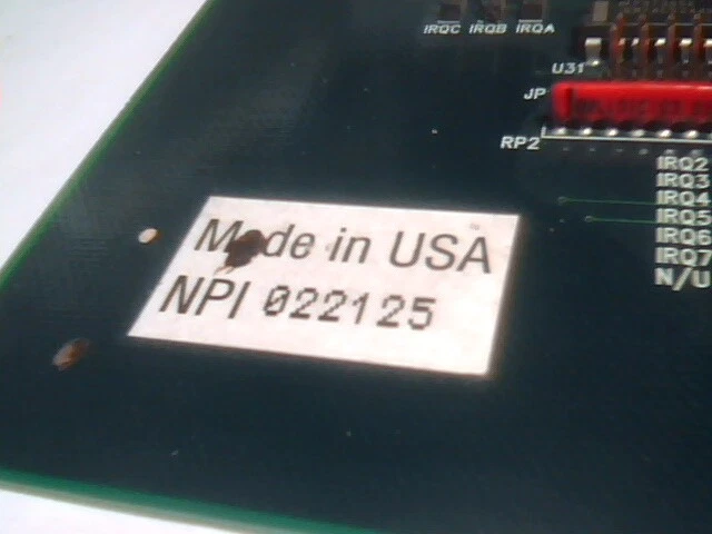 NPI Network Peripherals Inc 03600062 vintage ISA Card 2000 RS-485 RS-422 DS36276 - image 4