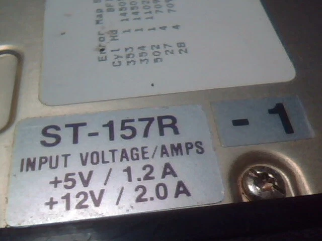 Hard Drive RLL Disk ST-157R-1 ST157R Seagate vintage 49MB 50MB 3.5" HH (MFM) - image 4