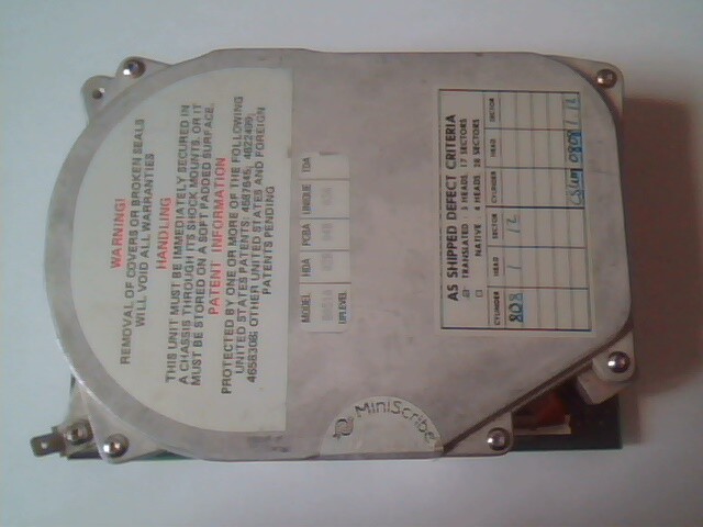 Hard Disk Drive Miniscribe 8051A 02B 04B 03A NXX