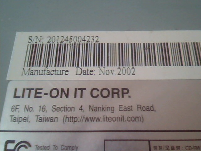 CD-RW Drive LITE-ON It Corp. LTR-48246S Nov2002 48x24x48x - image 2