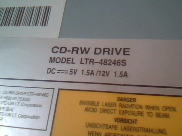 CD-RW Drive LITE-ON It Corp. LTR-48246S Nov2002 48x24x48x - image 3