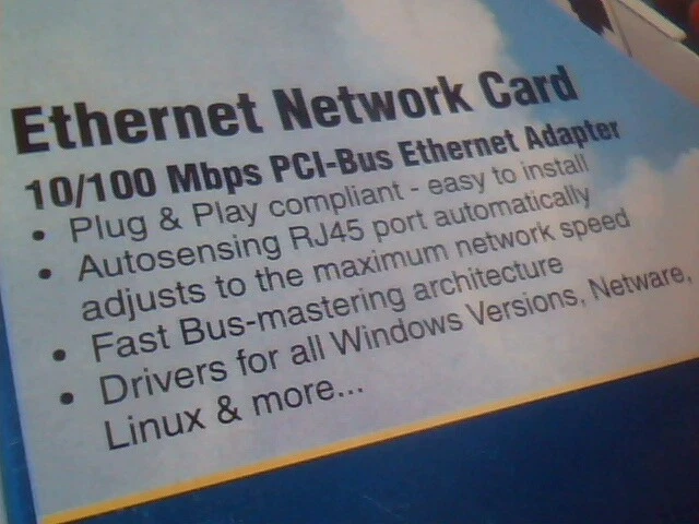 Ethernet Network Adapter card 10/100 Mbps PCI-Bus StarTech ST100S - NEW - image 2