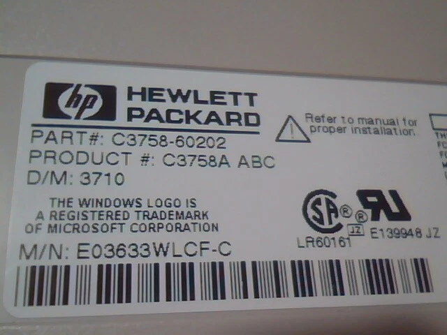 HP C3758-60202 Keyboard C3758A 3710 - vintage, working, French - image 6