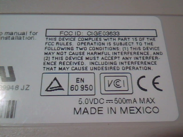 HP C3758-60202 Keyboard C3758A 3710 - vintage, working, French - image 7