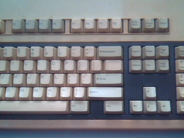 Compaq Enhanced Keyboard - foam and foil keyswitch - vintage, working - image 3