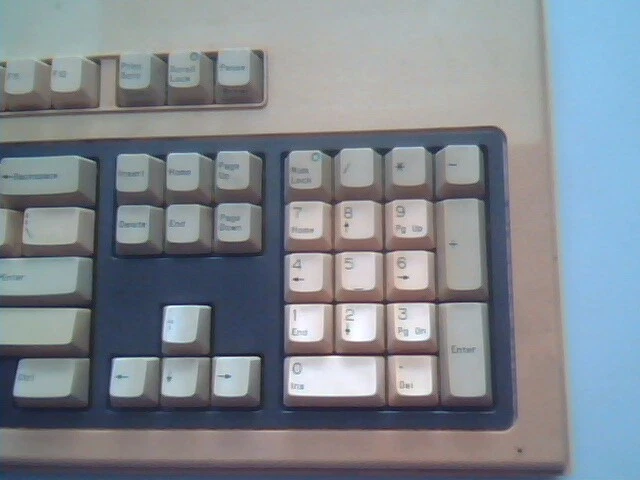 Compaq Enhanced Keyboard - foam and foil keyswitch - vintage, working - image 4
