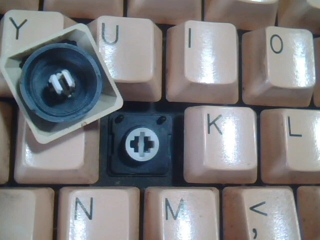 Compaq Enhanced Keyboard - foam and foil keyswitch - vintage, working - image 8