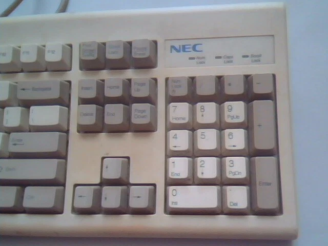 NEC Keyboard - KB-6923 158-052121-000 E8HKB-5923 - vintage, working - image 4