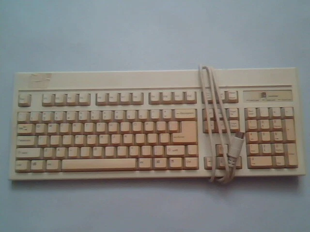 AT Keyboard with Windows keys BTC large DIN - vintage, working