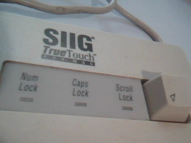 SIIG True Touch Formal Keyboard for Macintosh JK-MS0012 PS/2 - vintage, working - image 5