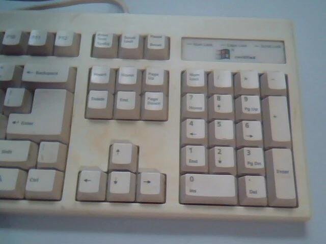 AT Keyboard Model 5530K US - with Windows keys large DIN - vintage, working - image 4