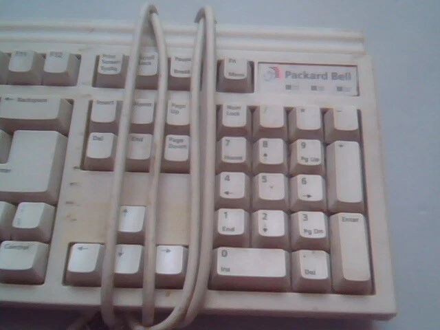 Packard Bell Keyboard 5131C 120059-01 E5XKBM10510 PS/2 - vintage, working - image 4