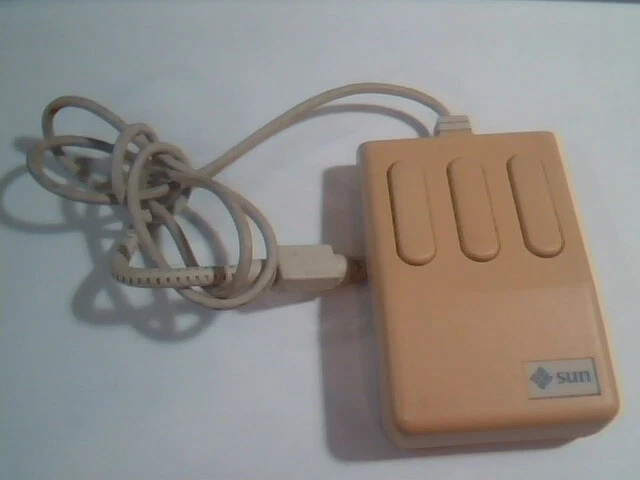 Vintage Sun Mouse Systems 370-1170-01 401162-028/B 3-button - Working