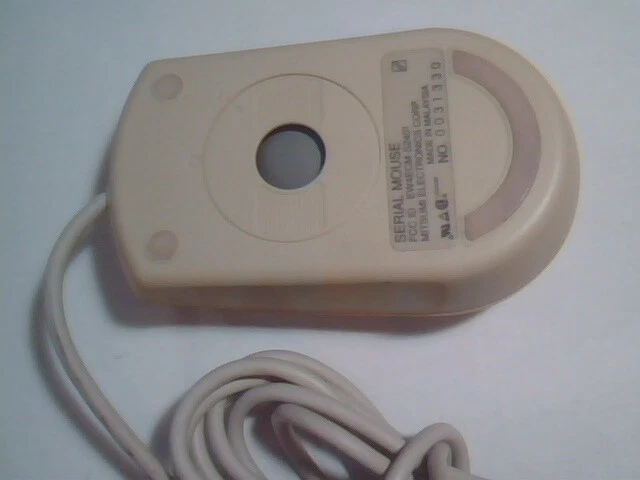 Vintage Mitsumi Serial Mouse 0031330 EW4ECM-S2401 2-button - Working - image 3