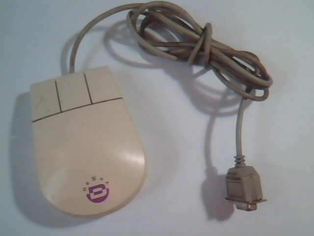 Vintage Dexxa Mouse MF21 9-pin connector 3-button DZLMF21 - Working