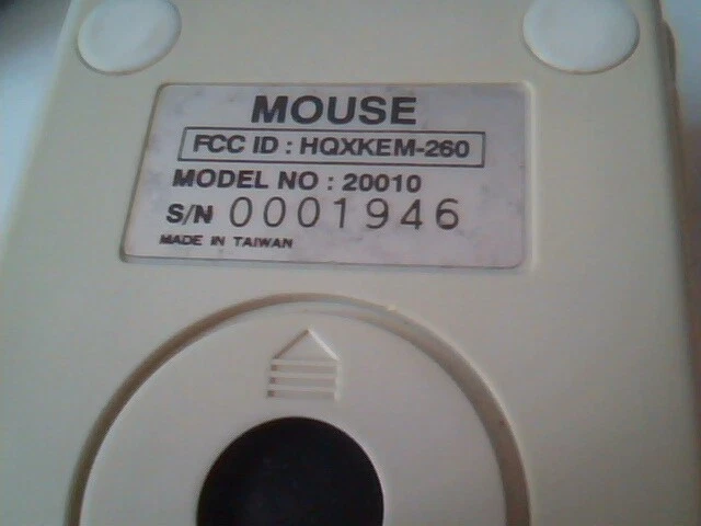PC Accessories Mouse 20010 HQXKEM-260 3-button 9-pin serial MS/PC - Working - image 5